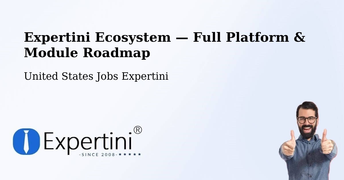 Expertini Ecosystem — Full Platform & Module Roadmap – Carnot Moon